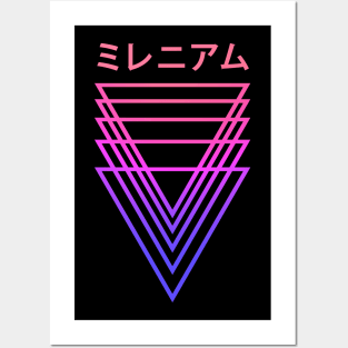 Vaporwave Millenium Posters and Art